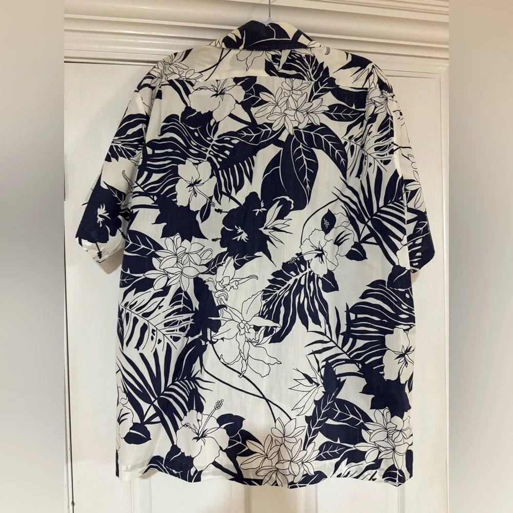 True Vintage HILO HATTIE Black Label Tropical Hawaiin Aloha Shirt Size 2XL - Picture 5 of 6